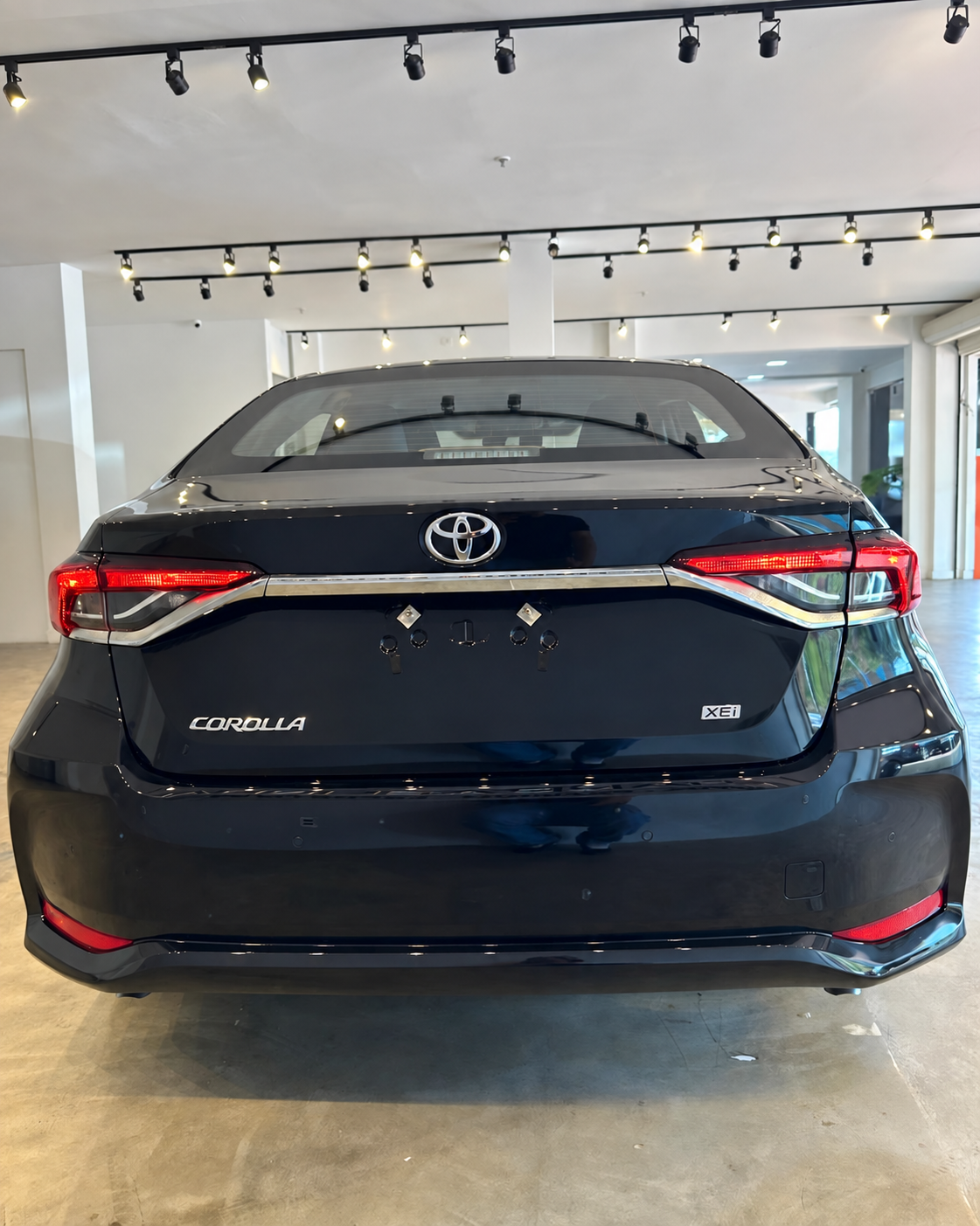 Toyota Corolla blindado da VER BRASÍLIA: vista traseira